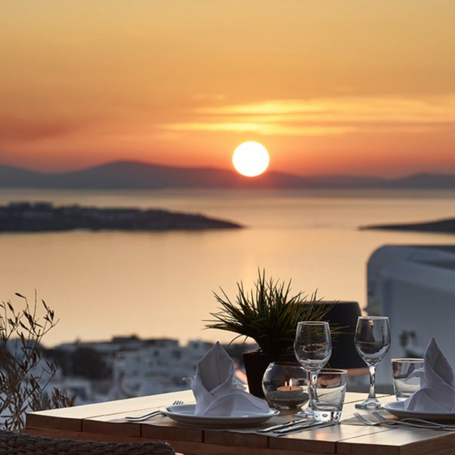 Dinner at Karavaki Restaurant Mykonos