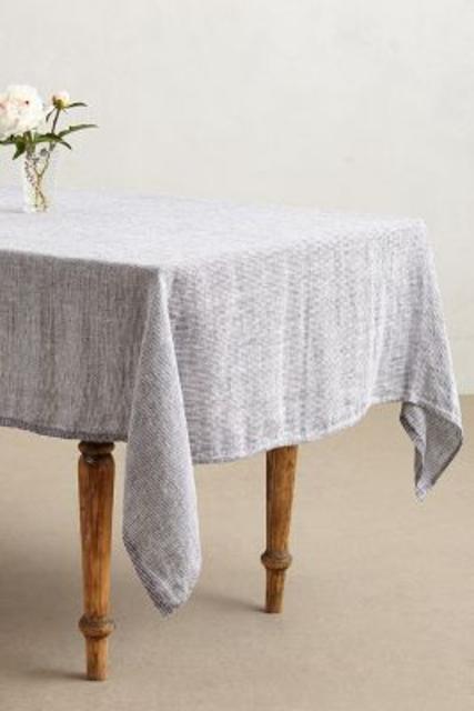 Lost & Found Dot-Stitched Tablecloth