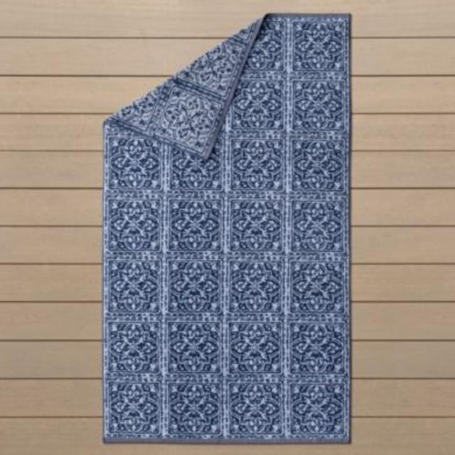 Corsica Multi Tile Beach Towel - Royal Blue
