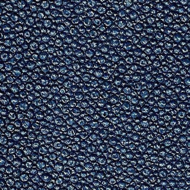 SHAGREEN COBALT ELLIPSE PLACEMAT WITH SELF BINDING EDGE