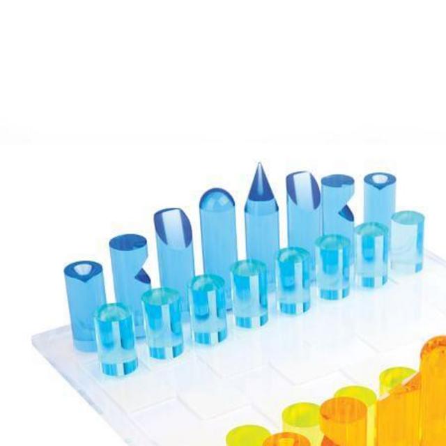 Acrylic Neon Chess Game Set