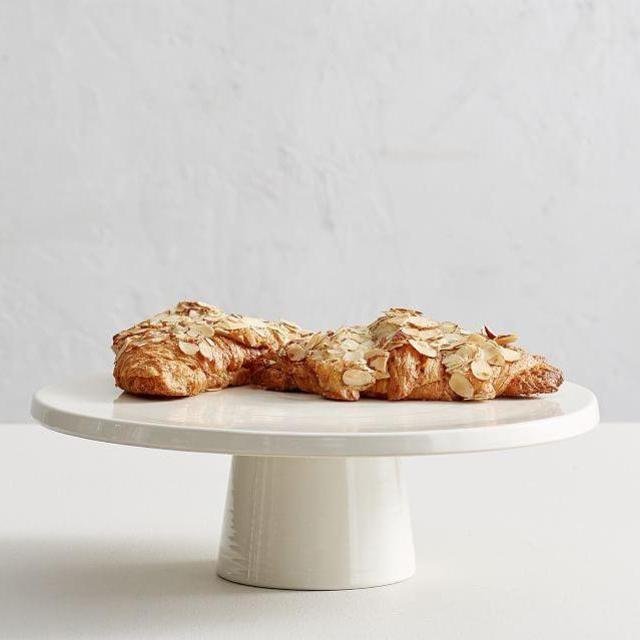 Joshua Stoneware Cake Stand - Ivory