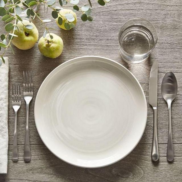 Joshua Stoneware Dinner Plates (Set of 4 - Ivory)