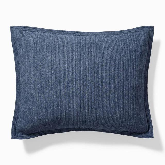 Cotton Cloud Jersey Shams - Midnight (Euro Sham)