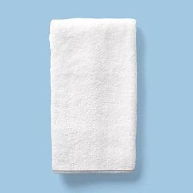 Piped Edge Hand Towels (pair) - Grey Piping / Embroidery