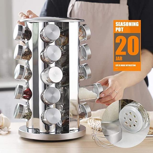 20 Jar Spice Rack Organizer
