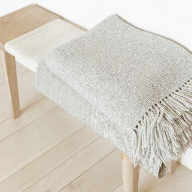 Alpaca Basketweave Throw