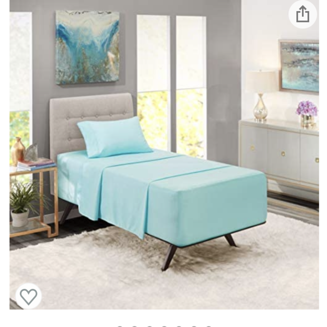 Extra Deep Pocket Fitted Sheet - Set of 3 Extra Deep Pocket Bed Sheet Set – Deep Pocket Fitted Sheet - Super and Ultra Deep Fitted Sheet - Twin Size Deep Bed Sheet - 75 x 39 inches - Light Baby Blue