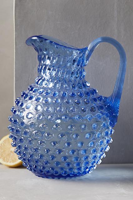 Anthropologie Glass Pitcher