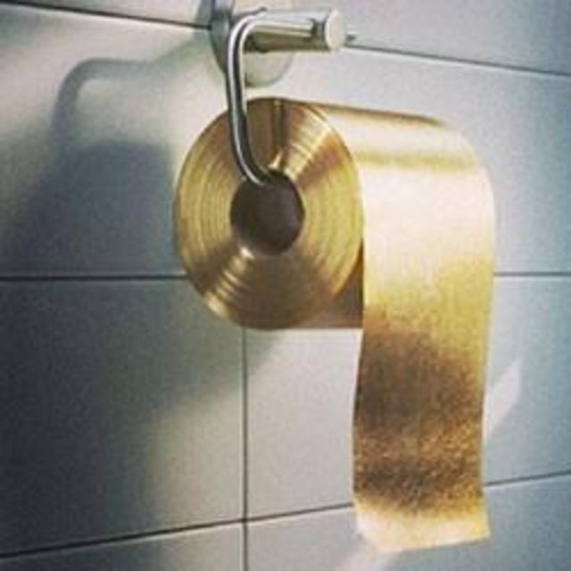 24 Carat Gold Toilet Paper - 1 Roll