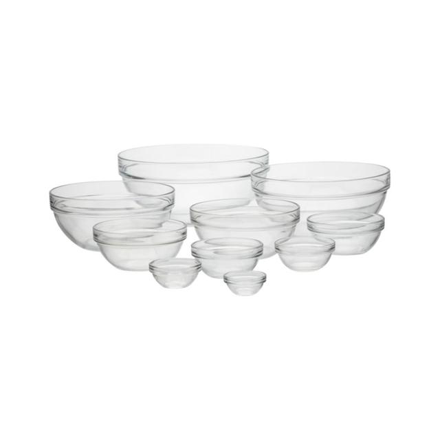 10-Piece 2.25"-10.25" Glass Nesting Bowl Set