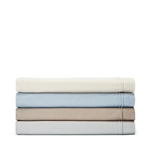 OakePiquet Printed Fitted Sheet, Queen (Color: Dove)