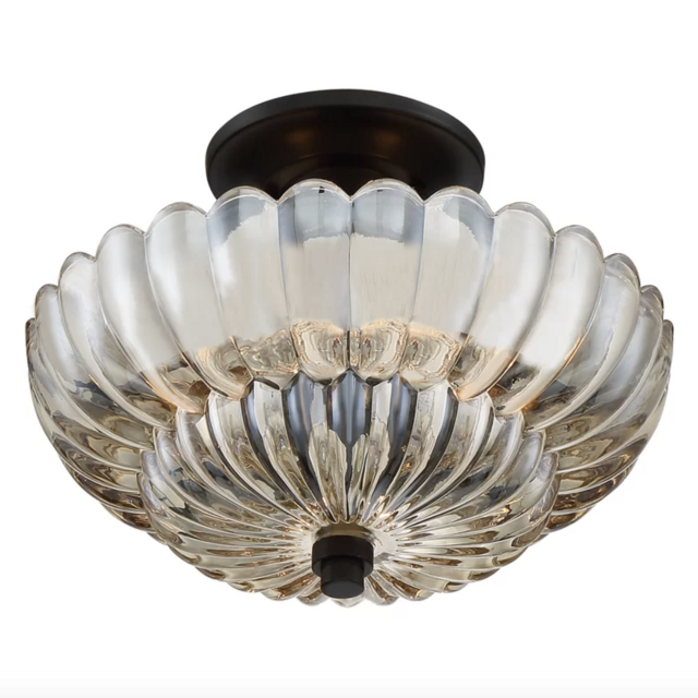 Unique/Statement Bowl Semi Flush Mount