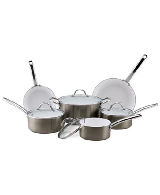 CeraStone Metallic Nonstick 10 Piece Cookware Set