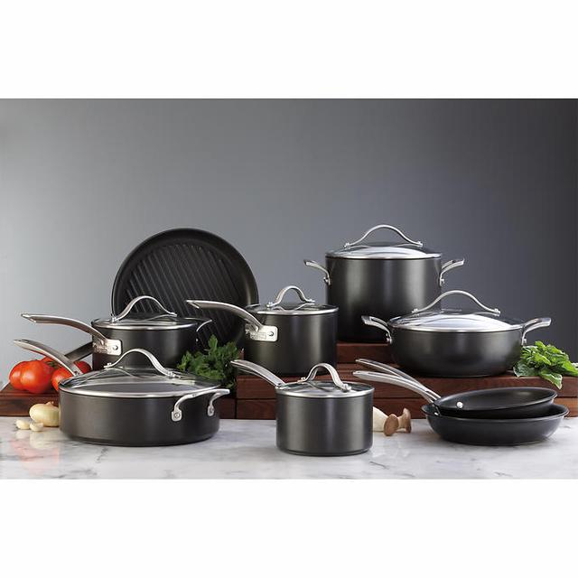 Costco Kirkland Signature 15-pc Hard Anodized Cookware Set