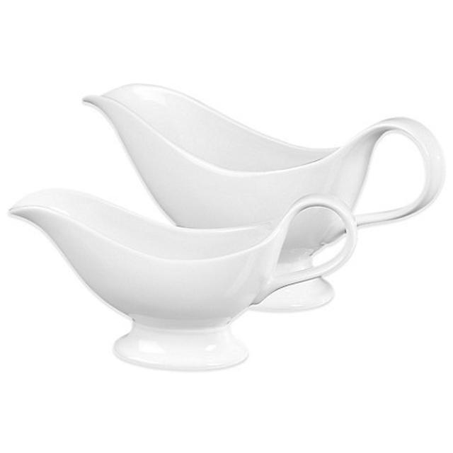 Tabletops Unlimited® Denmark Tools for Cooks® Oven to Table 2-Piece Gravy Boat Set
