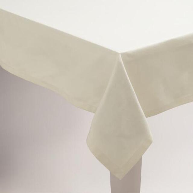 Ivory Hotel Linen Tablecloth
