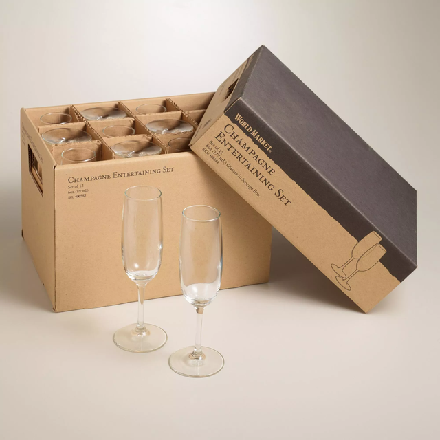 Champagne Glass Entertaining Set, Set of 12