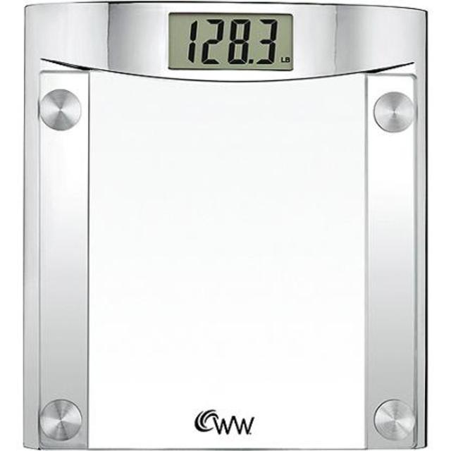 Weight Watchers Chrome and Glass Digital Bath Scale