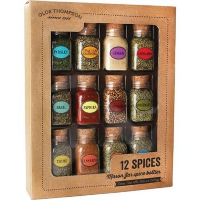 12 Mason Jar Spice Gift Set