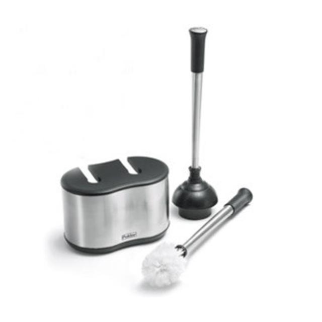 Polder Dual Bath Caddy in Black