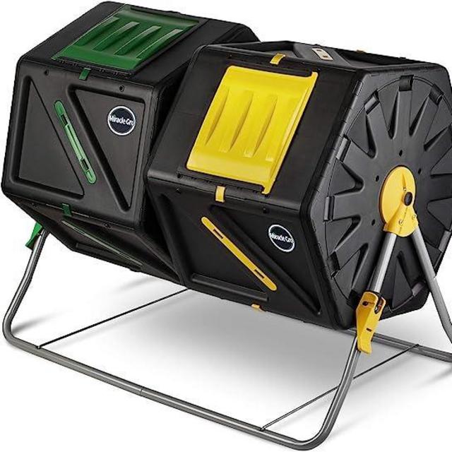 Miracle-Gro Large Dual Chamber Compost Tumbler