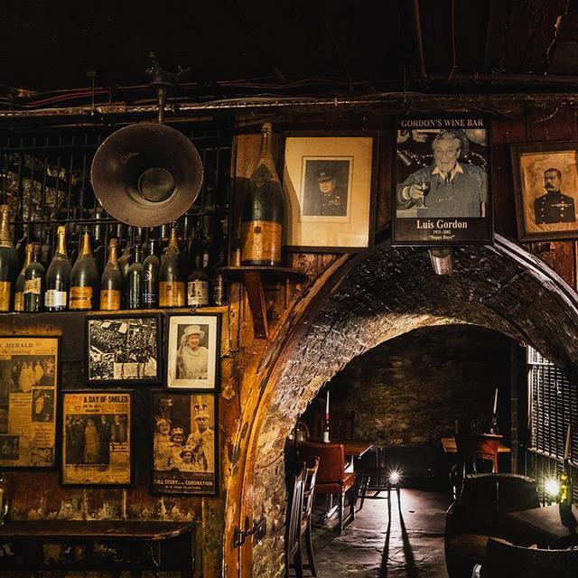 Gordon's Cave Wine Bar in London