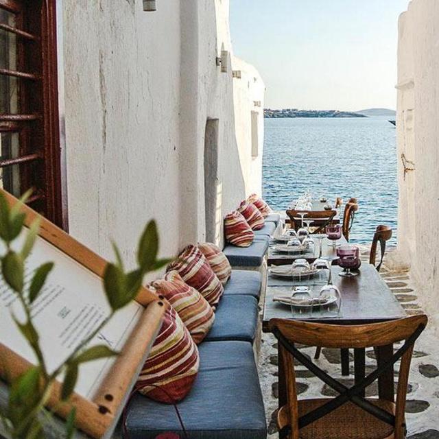 Dinner at Kastros Mykonos in Little Venice