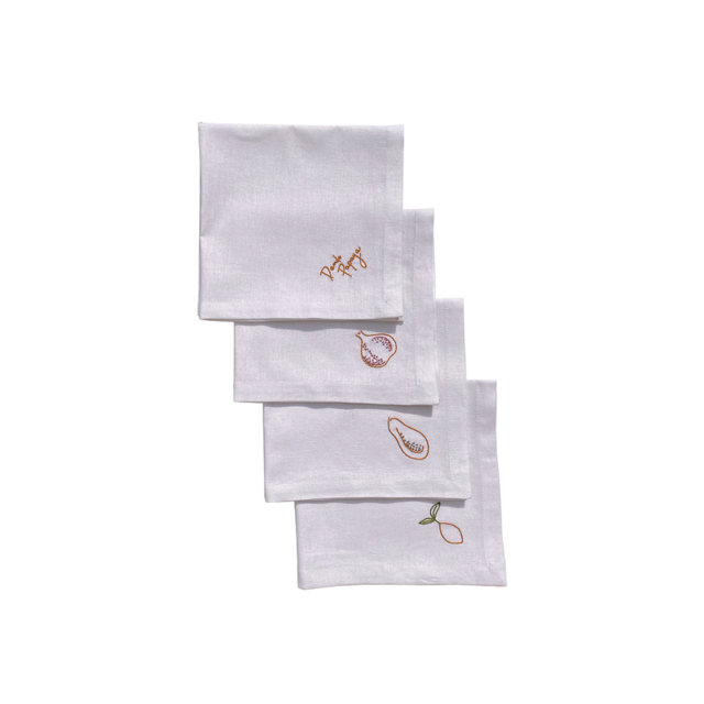 SET X4 SERVILLETAS DANDO PAPAYA