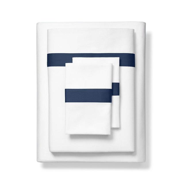 Banded Sheet Set - Queen, Navy
