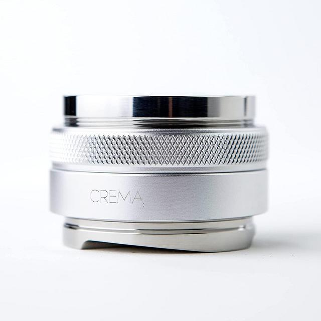 Crema Coffee Products | 53.3mm Coffee Distributor/Leveler & Hand Tamper | Fits 54mm Breville Portafilters | Double Sided, Adjustable Depth | Beautiful Espresso Hand Tampers