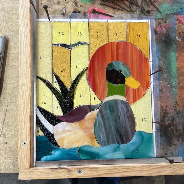 Stained glass studio time