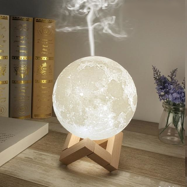 880ml Ultrasonic Moon Essential Oil Diffuser