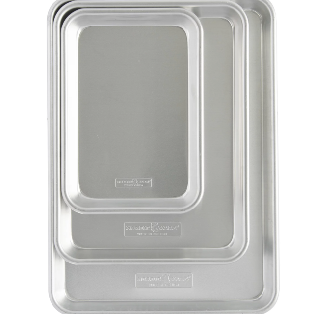 Nordic Ware Naturals Aluminum 3 Piece Sheet Pan Set