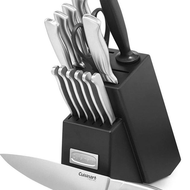 Cuisinart C77SS-15PK 15-Piece Stainless Steel Hollow Handle Block Set