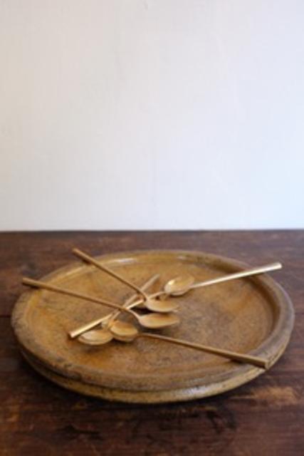 Vintage hexagonal shaped cutlery set for 6 in solid brass #2