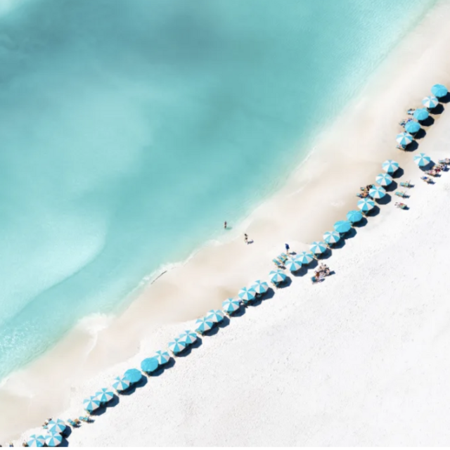 Teal Umbrellas, Rosemary Beach, 30A Florida (Small)