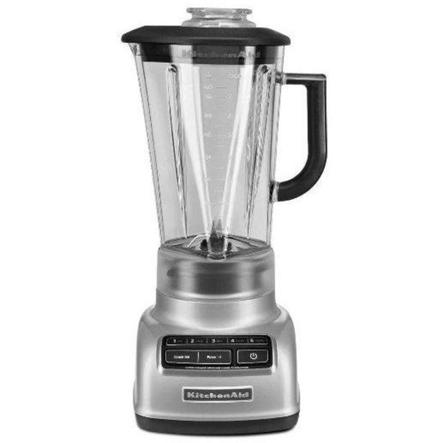 KitchenAid KSB1575CU 5-Speed Diamond Blender with 60-Ounce BPA-Free Pitcher - Contour Silver