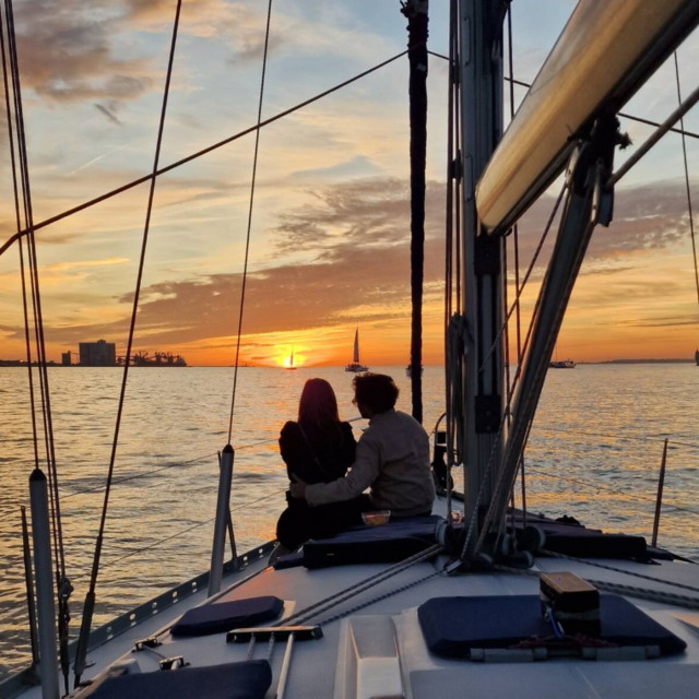Sunset Boat Ride in Portugal