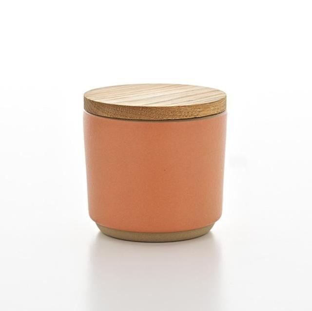 Container with Wooden Lid
