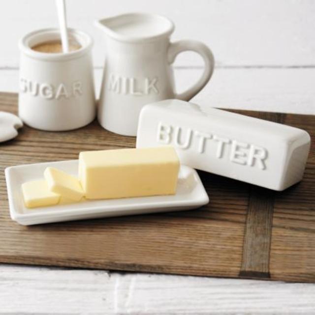 Embossed Butter Dish