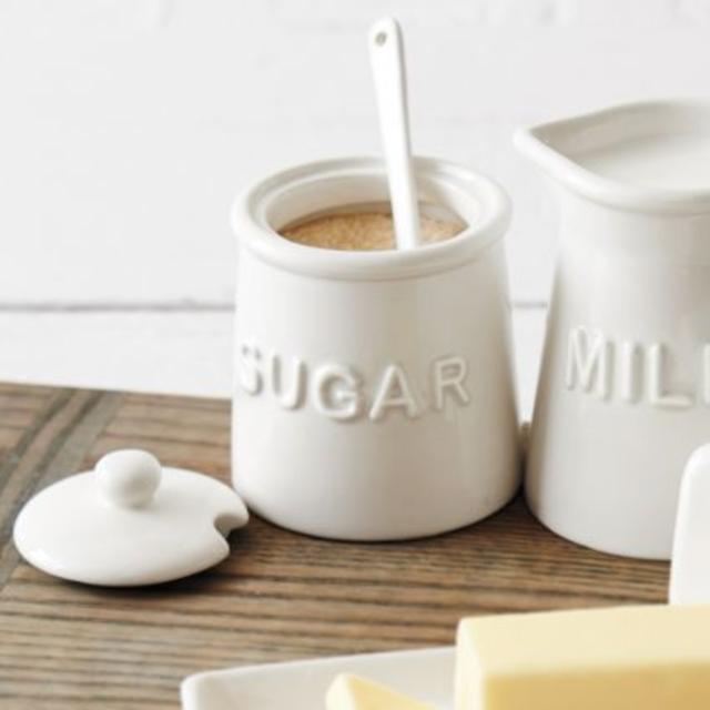 Sugar Bowl with Lid and Serving Spoon