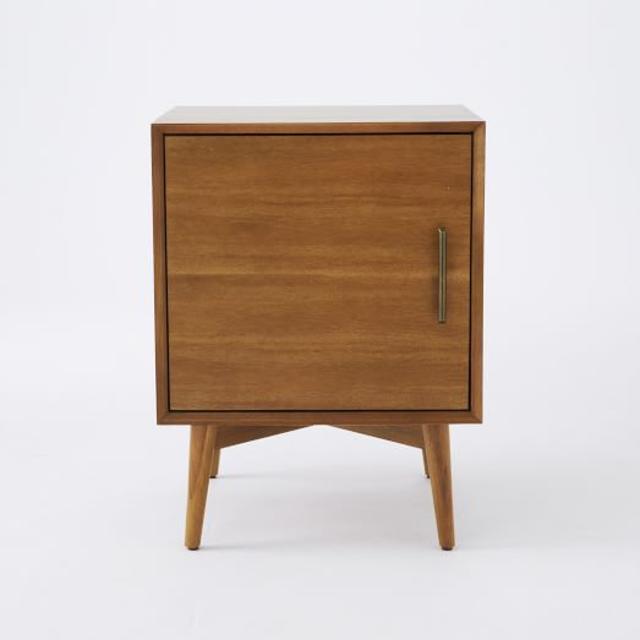 Mid-Century Media - 1-Door Side Table (Acorn)