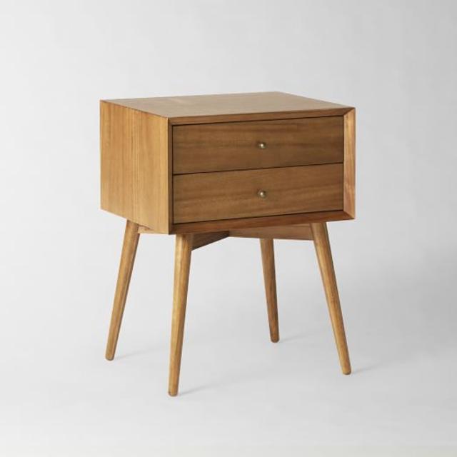 Mid-Century Nightstand , Acorn