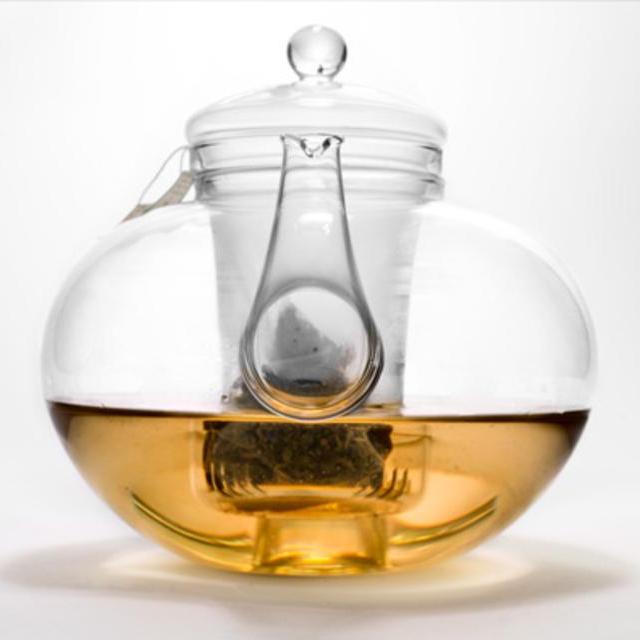 German glass tea pot with strainer