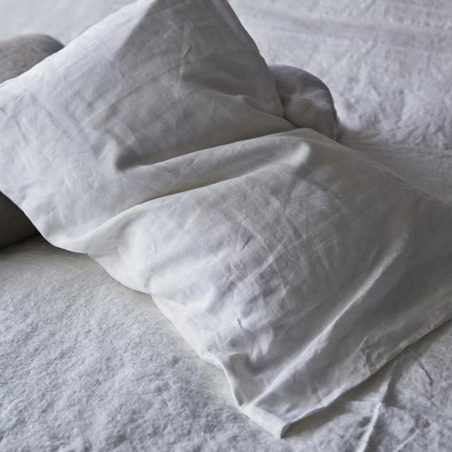 White Linen Simple Pillow Slip