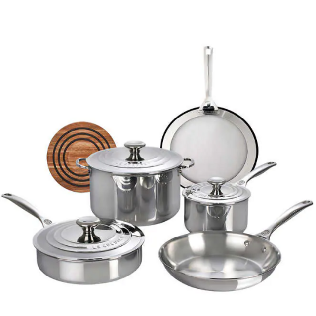 Le Creuset 9-piece Stainless Steel Cookware Set