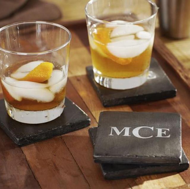 Dark Stone Drink Coaster, Set of 4
