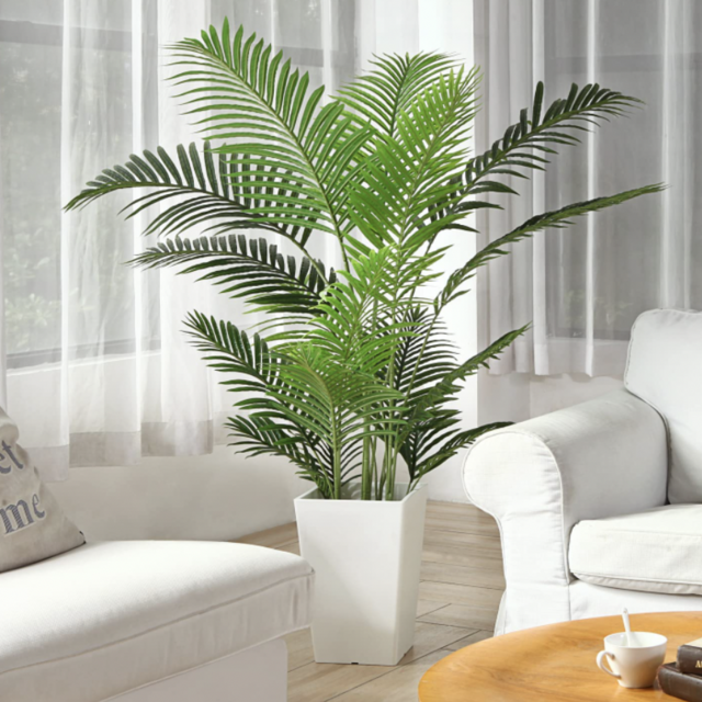 Artificial Areca Palm Plant 5 Feet Fake Palm Tree