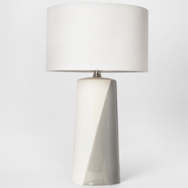 Gray Cohasset Dipped Ceramic Table Lamp - Project 62. Color: Gray